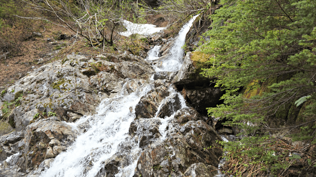 river on snow lake trail