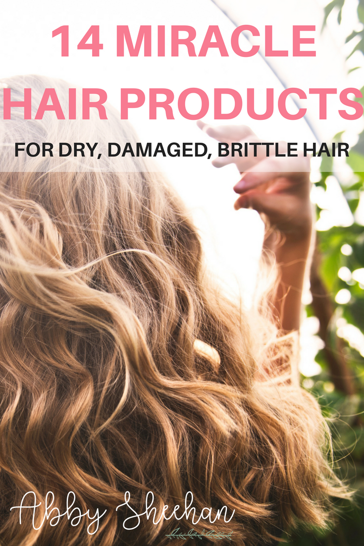 Miracle hair products that will transform your dry, damaged, brittle, breaking hair into lucious, silky, voluminous locks! #hairproducts #hair #dryhair #splitends #brittlehair #damagedhair #besthairproducts
